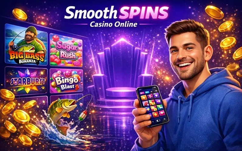 Smooth Spins Casino games catalogue hero banner