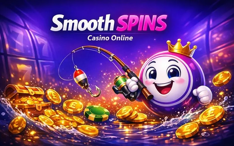 Smooth Spins Casino home page hero banner