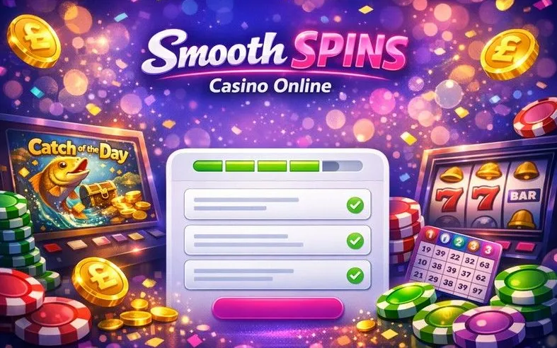 Smooth Spins Casino sign up page banner