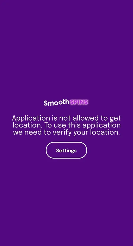 Geolocation prompt on Smooth Spins Android app